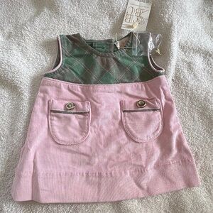 The Beaufort Bonnet Company Pink and Green Formal Dress